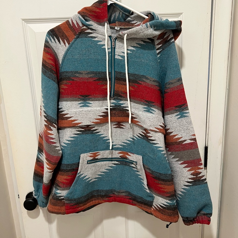 Southwestern Patterned Hoodie